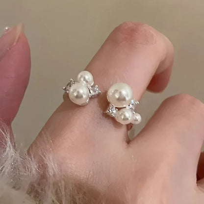 925 Sterling Silver Drip Glaze Butterfly Zircon Rings