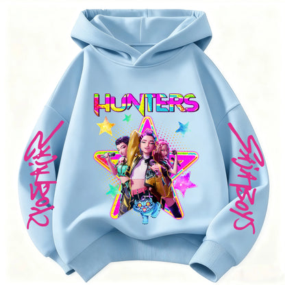Sky Blue Sweatshirt  Hunter Rumi Derpy Cartoon Warm Thick Hoodie