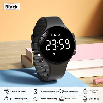 Electronic Silent Vibration Alarm Waterproof Sports Multifunctional Pedometer Stopwatch