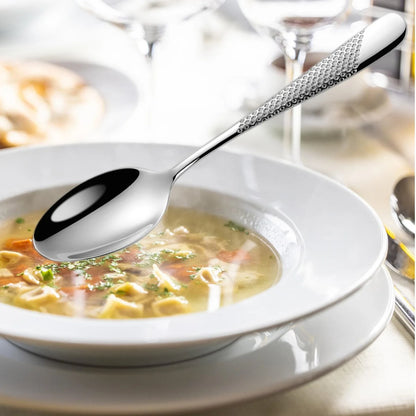 7.95"Luxury Gold Plated Dinner Spoon Set