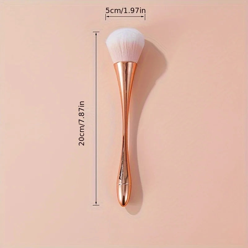 Rose Golden Fan Makeup Brush