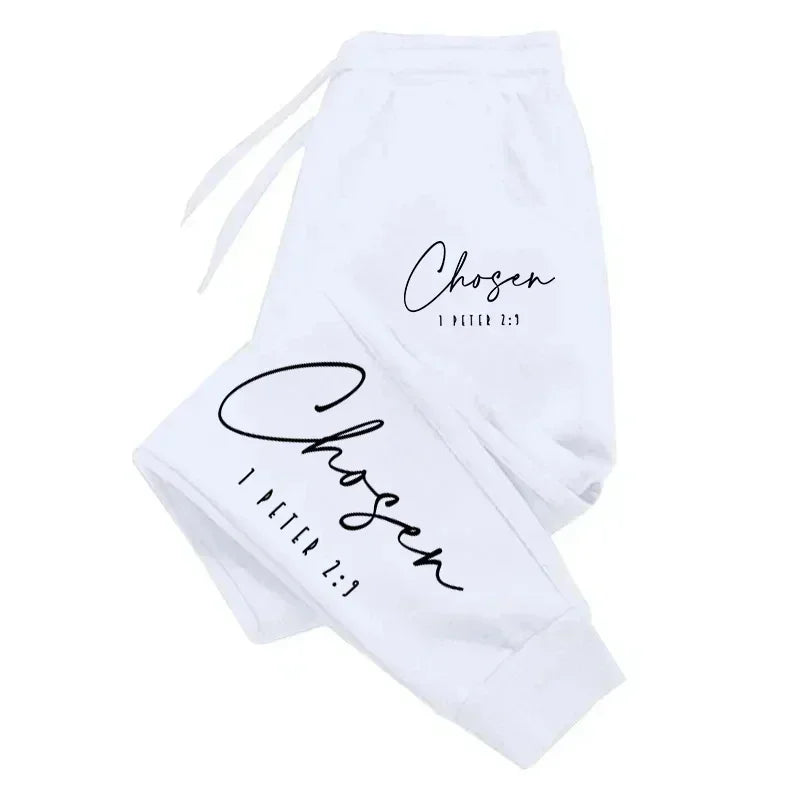 Letter Printed Sweatpant Casual Long Pocket Pants