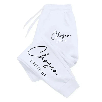 Letter Printed Sweatpant Casual Long Pocket Pants