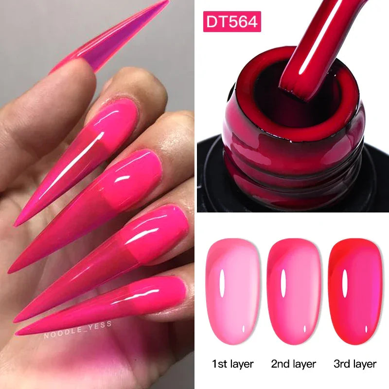 7ml Red Series Gel Nail Polish Glitter