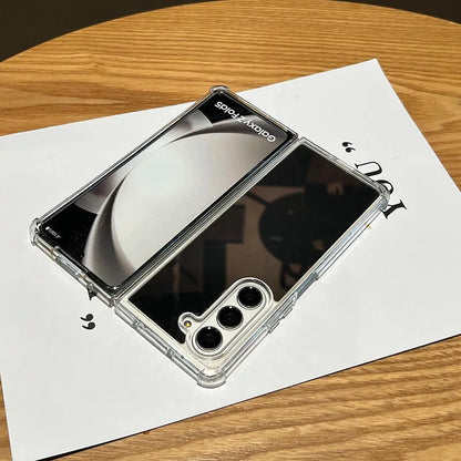 Fold7 Mirror Make Up Acrylic Airbag Bumper Case for Samsung Galaxy Z Fold
