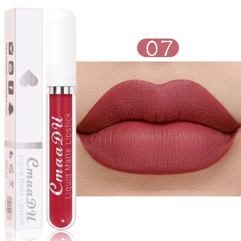 1 Pcs Matte Lip Gloss Liquid Lipstick Waterproof