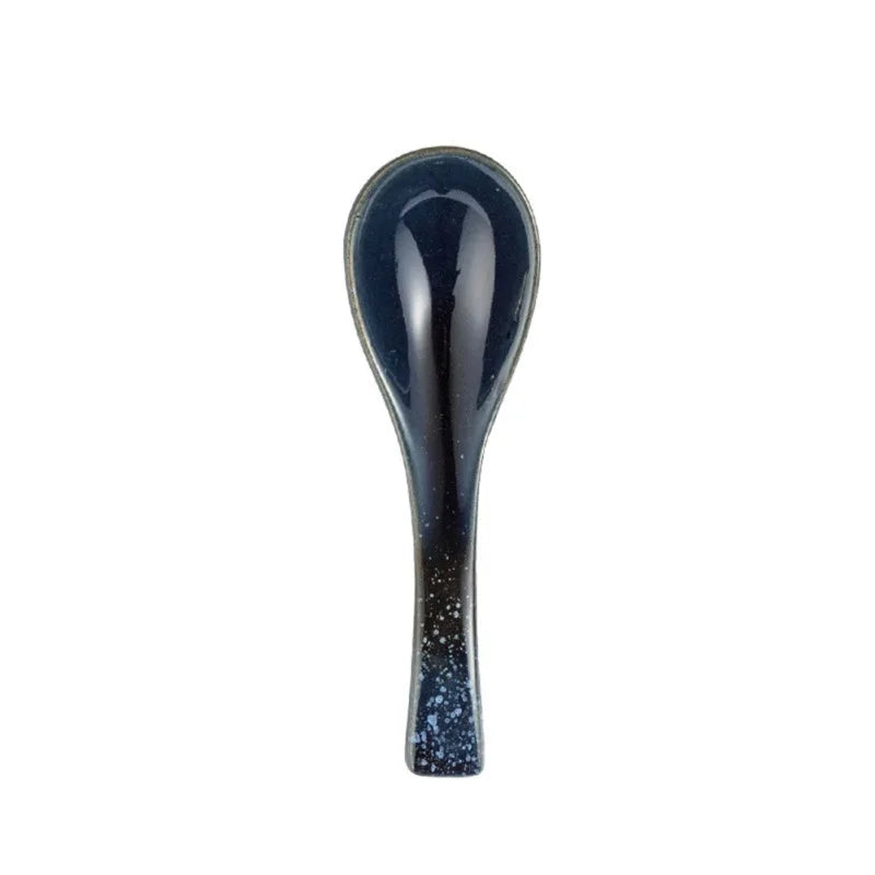 13cm Japanese Ceramic Soup Spoon