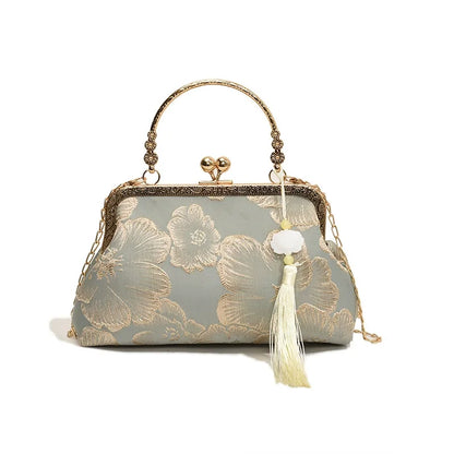 Chinese Style Shoulder Elegant Handbag Retro Small Square Bag