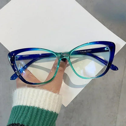 Cat Eye Myopia Ultra-light Near Prescription Eyeglasses Diopter