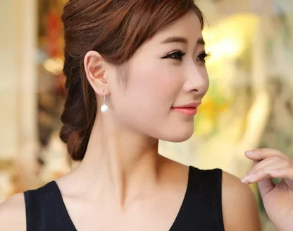 DANA 925 Sterling Silver Pearl Drop Earrings