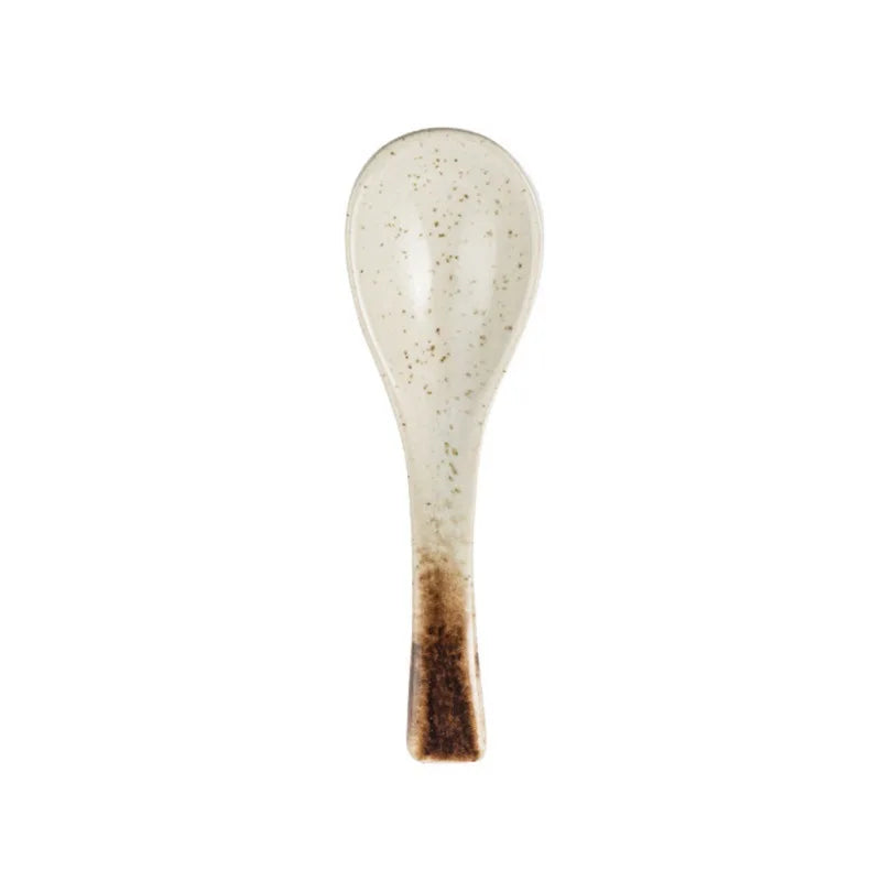 13cm Japanese Ceramic Soup Spoon