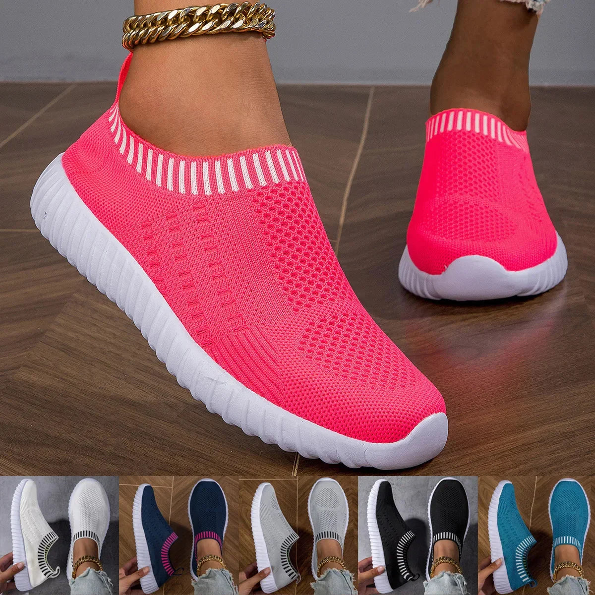 Breathable Knit Lightweight Mesh Sneakers
