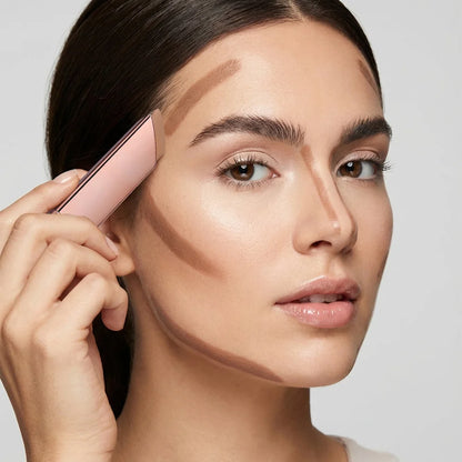 Cream Bronzer Stick and Contour Stick 2-in-1 bronzing and contouring instant depth & dimension to the face flawlessly over base