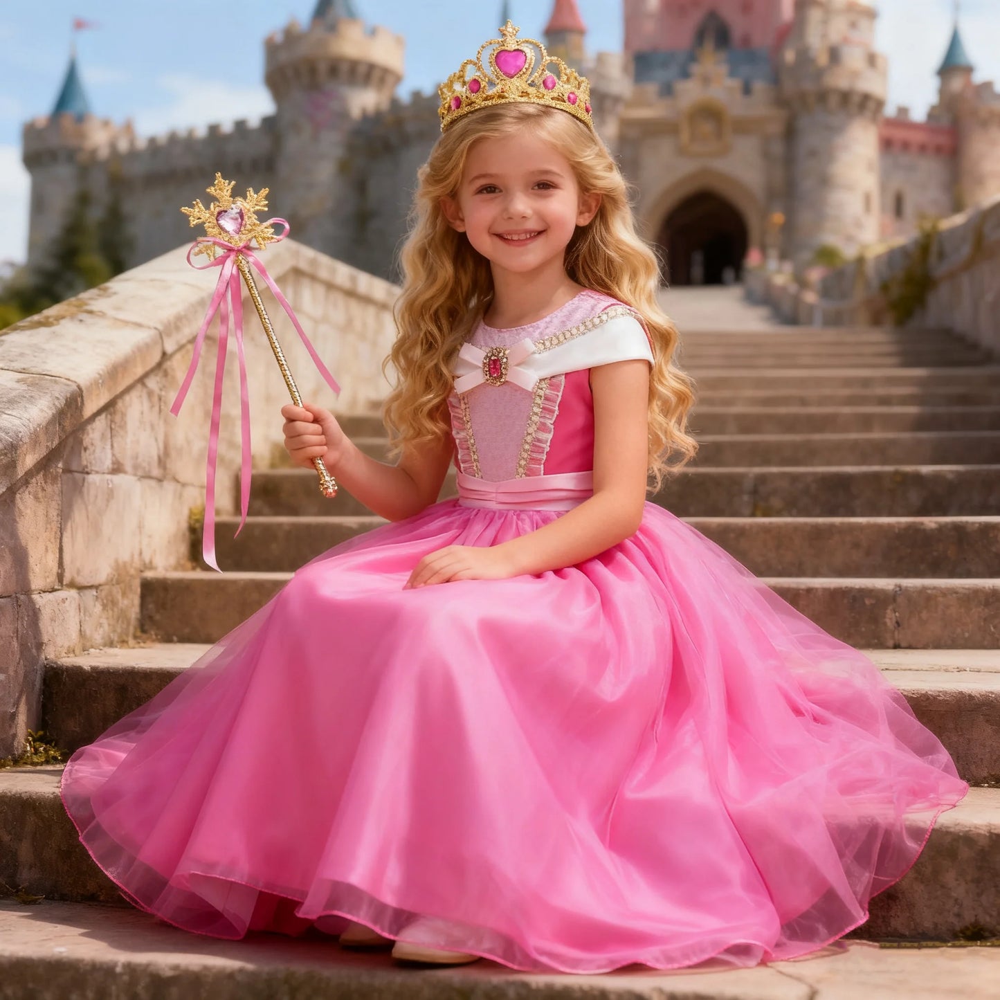 مجموعة فستان تنكري الجنية أورورا