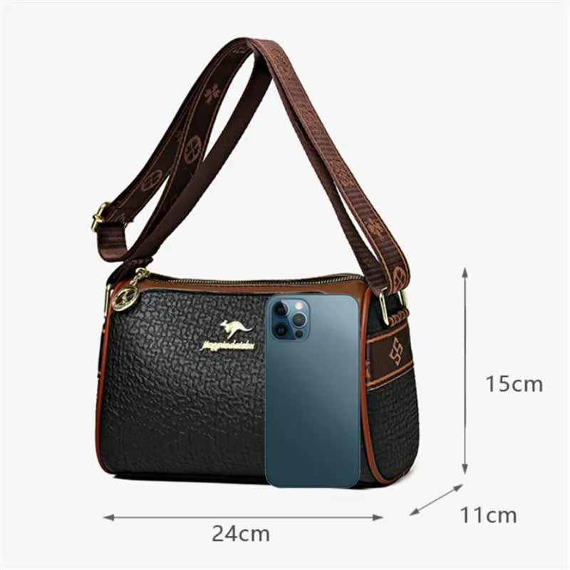 Soft Leather Pillow Versatile Large Capacity Crossbody Bag
