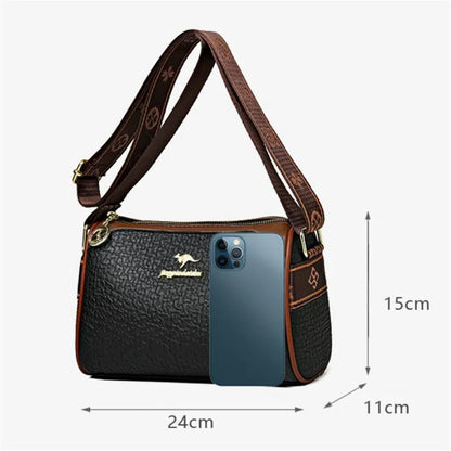 Soft Leather Pillow Versatile Large Capacity Crossbody Bag