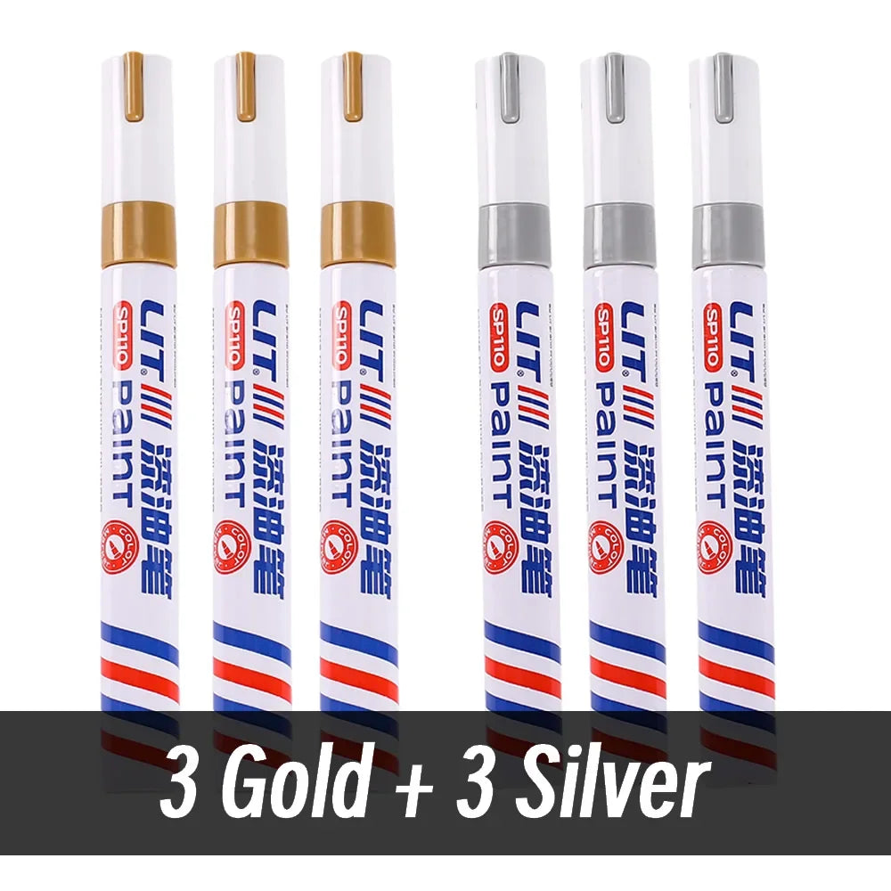 3mm 10p Colorful 8 Colors Permanent Paint Marker Waterproof