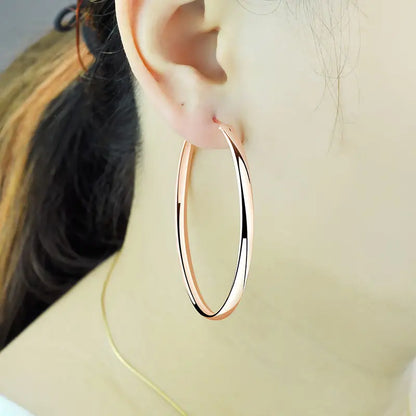 DANA 18K Gold Plated Hoop Earrings