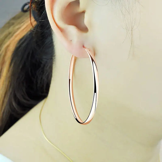 DANA 18K Gold Plated Hoop Earrings
