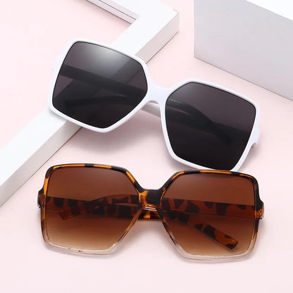 Vintage Square Big Frame Sun Glasses