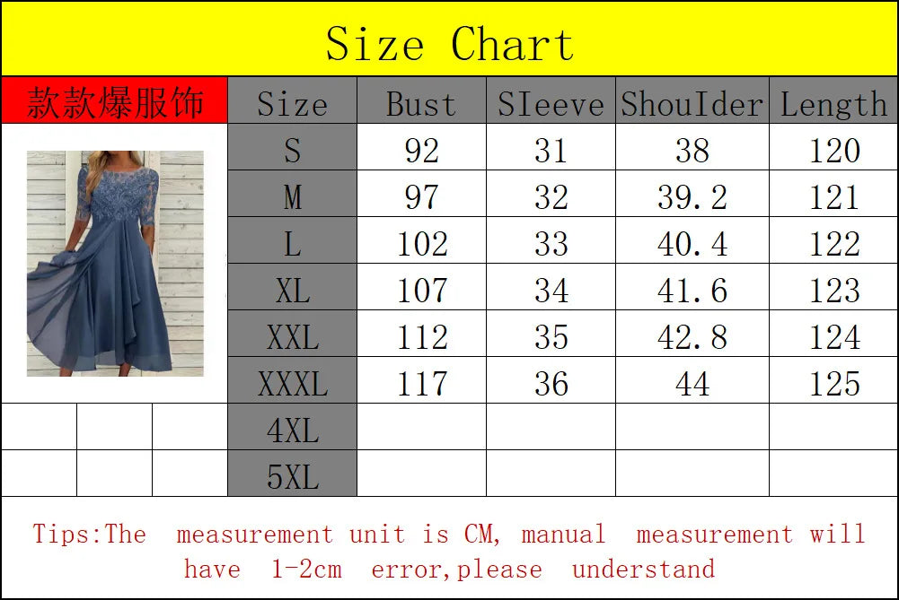 Elegant Chiffon Spliced lace Evening Dress