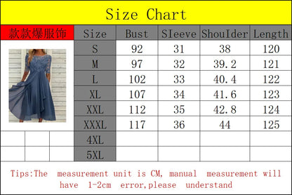 Elegant Chiffon Spliced lace Evening Dress