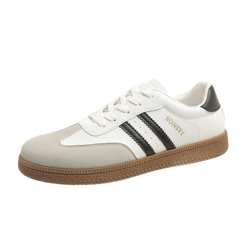 Casual Lace Up Flats Tennis  Walking Sneakers