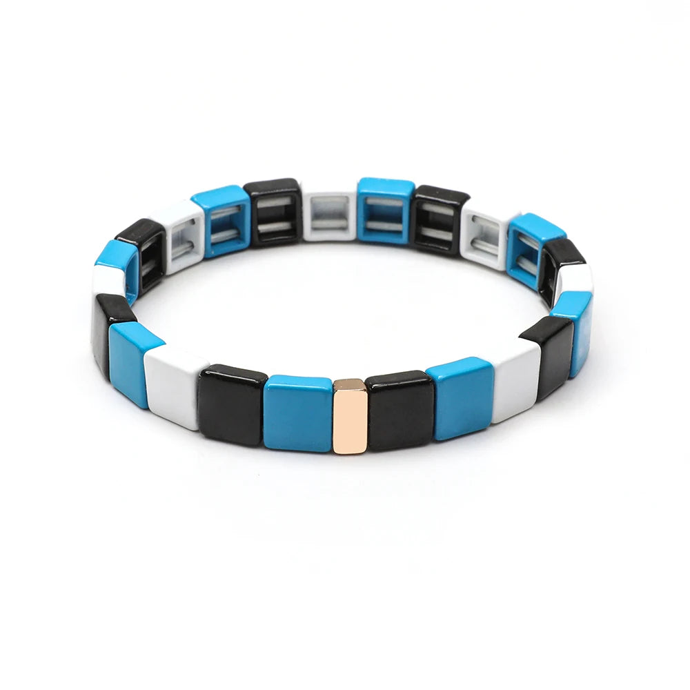 Elegant Rainbow Boho Geometric Bracelets