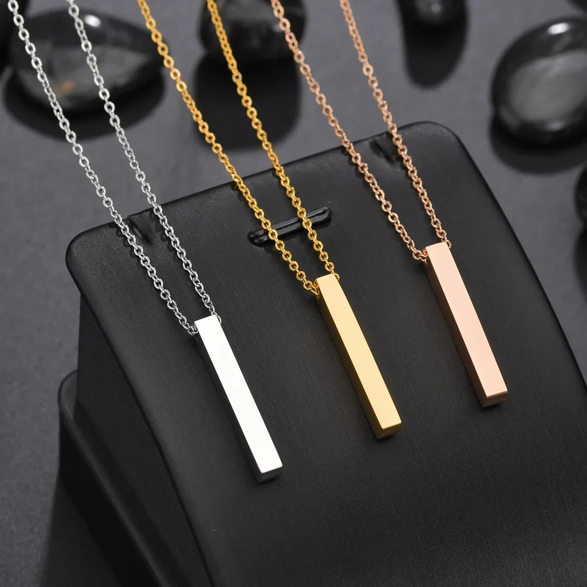 Custom Name Date Stainless Steel Necklace