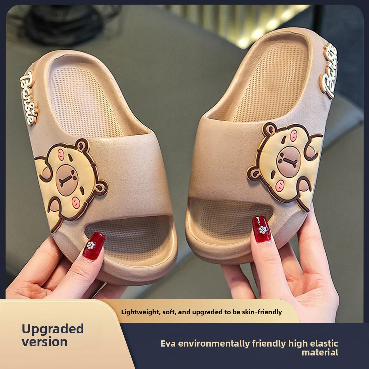 Children Slippers Cute Cartoon Girl Home Slippers