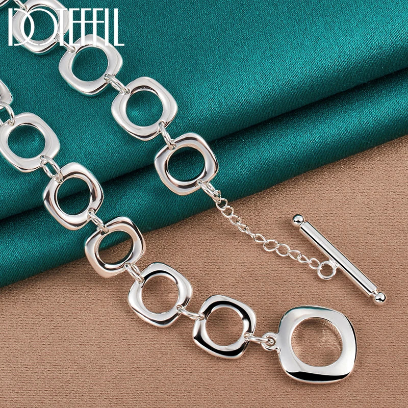 925 Sterling Silver Round Chain Necklace Jewelry