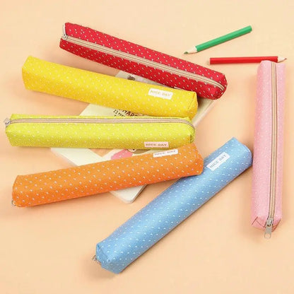 Candy Striped Polka Dot Pencil Case Small