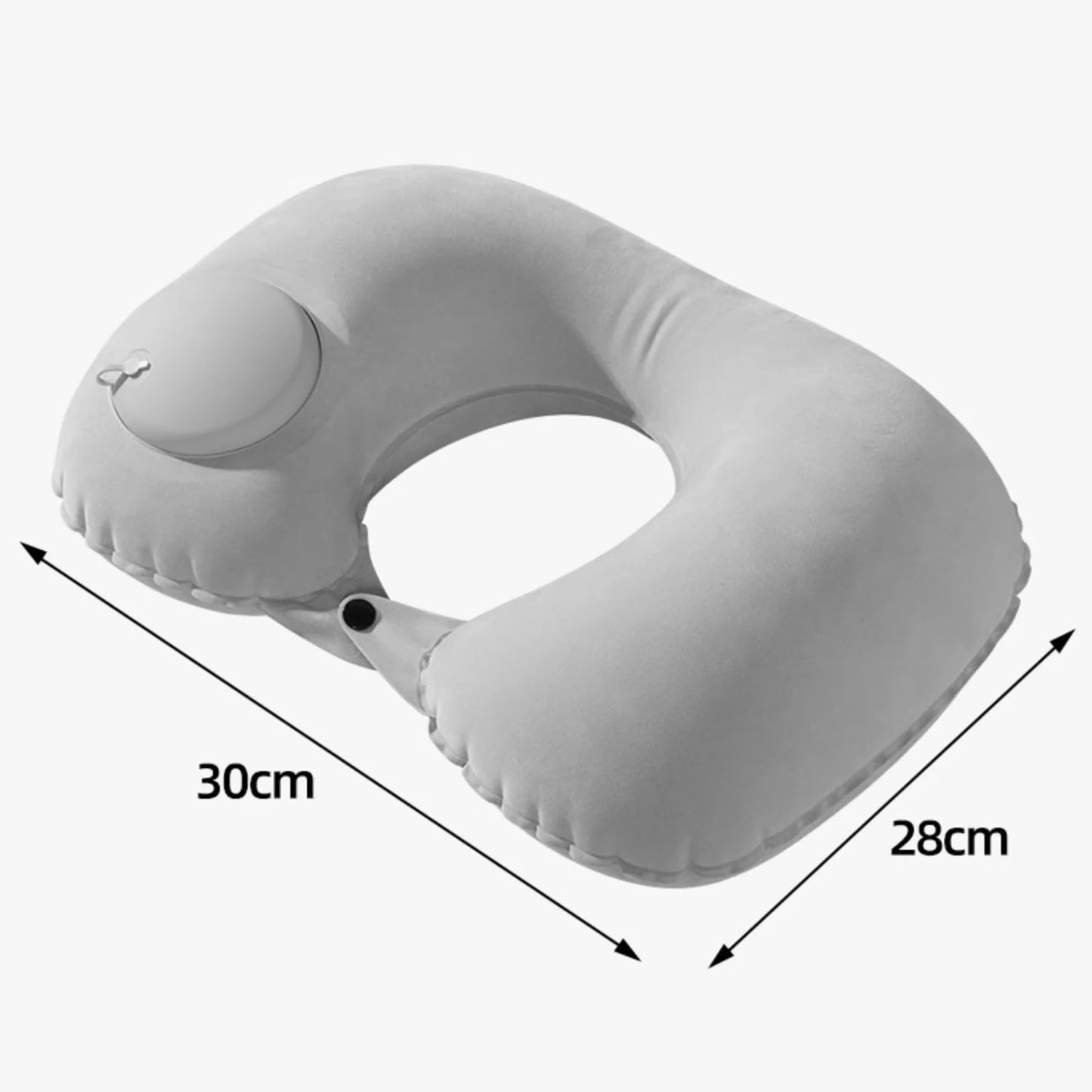 U-Shaped Inflatable Travel Pillow Portable Air Neck