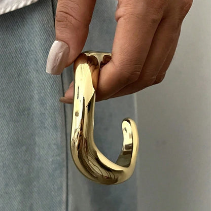 3Pcs Irregular Wavy Cuff Bangle Set