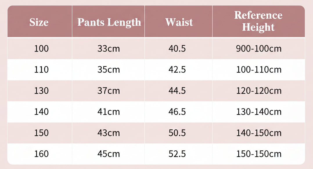 Girls trousers leggings short pants