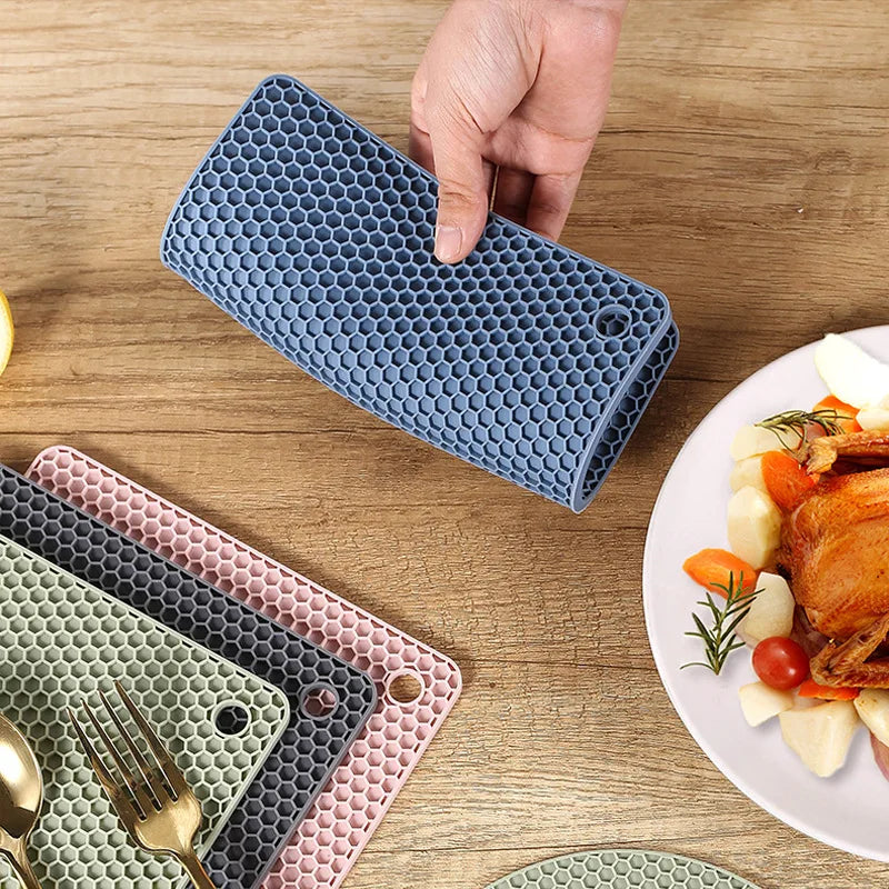 2/4 PCS Heat Resistant Silicone Mat