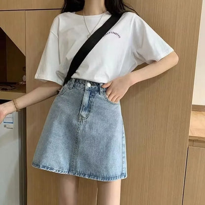 Sexy Tight Bag Hip  Slim Fit Jeans Skirts