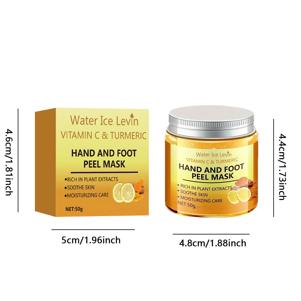 Vitamin c and turmeric hand wax mask