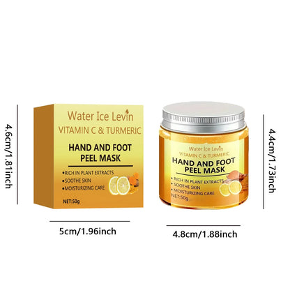 Vitamin c and turmeric hand wax mask for hands and feet