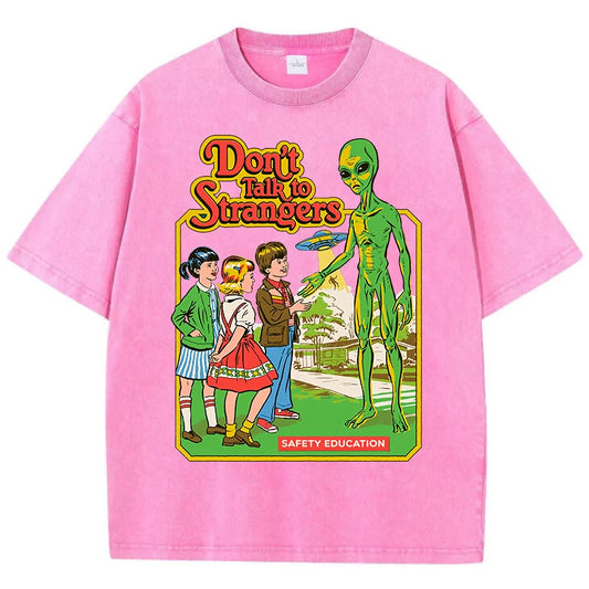 Cartoon Alien Cotton Short Sleeve T Shirts