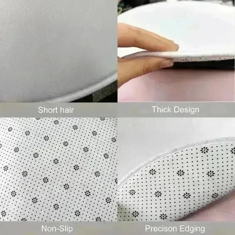 Guitar Bass Pattern Circular Carpet Street Rock Style Carpet