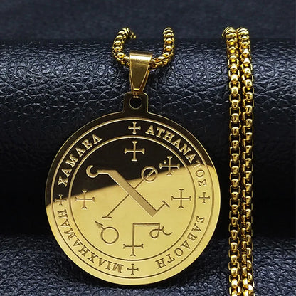 Seven Archangels Amulet Stainless Steel Necklaces