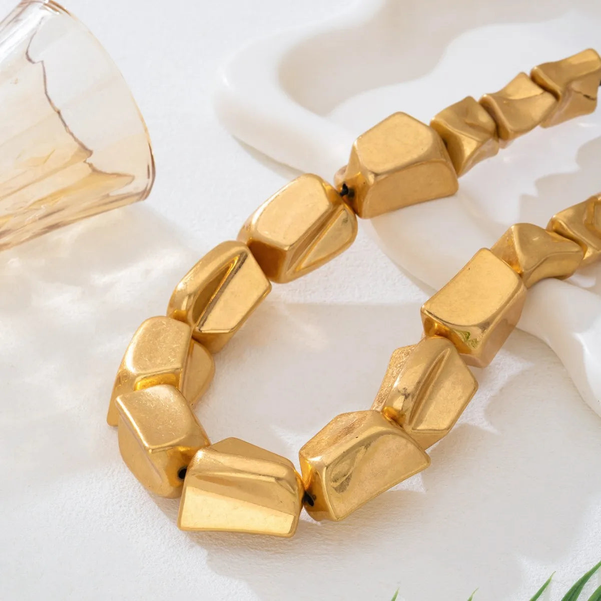 Punk Irregular Geometric Square Necklace