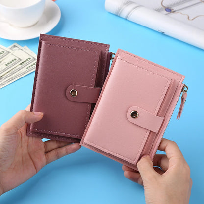 Leather Mini Multi-Cards Holder Short Wallets
