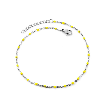 Bohemian Blue Green Yellow Beads Anklet Chains