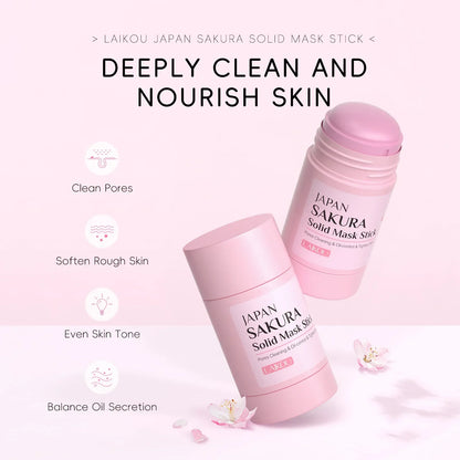 LAlKOU Sakura Solid Mud Face Mask Stick