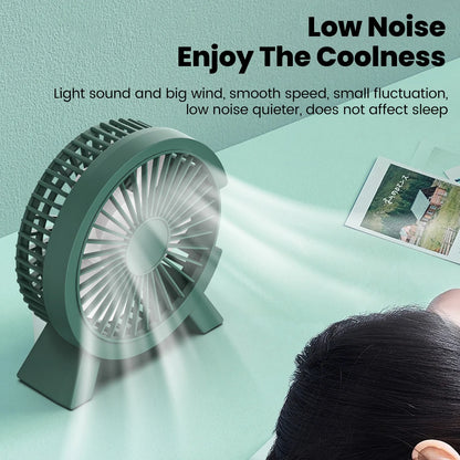 Mini USB Rechargeable Table Fan Portable USB