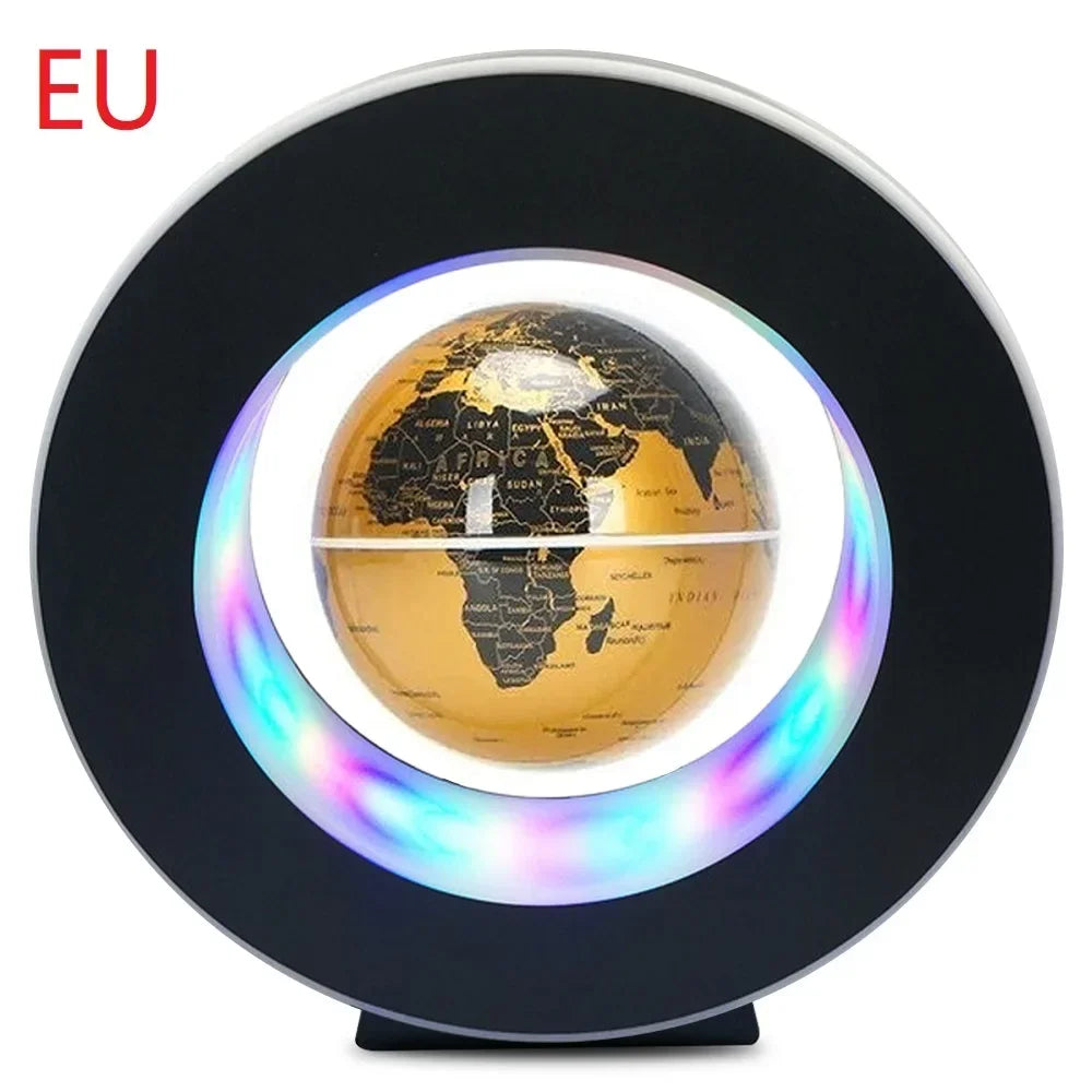 Magnetic levitation ball LED rotating earth floating light