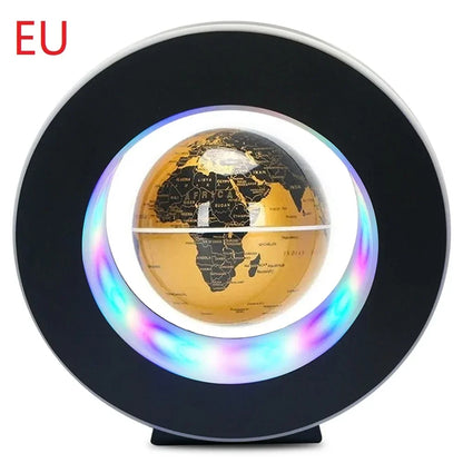 Magnetic levitation ball LED rotating earth floating light