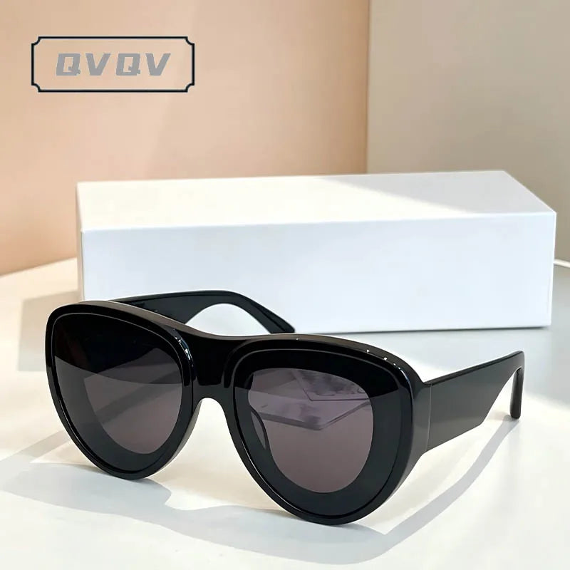 Thick Oversized Cat Eye Vintage Hip-hop Sunglasses
